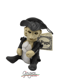 "i Pupi" Unique and collectible pieces: Italian Masks - 7 cm (2.76") - Bauta