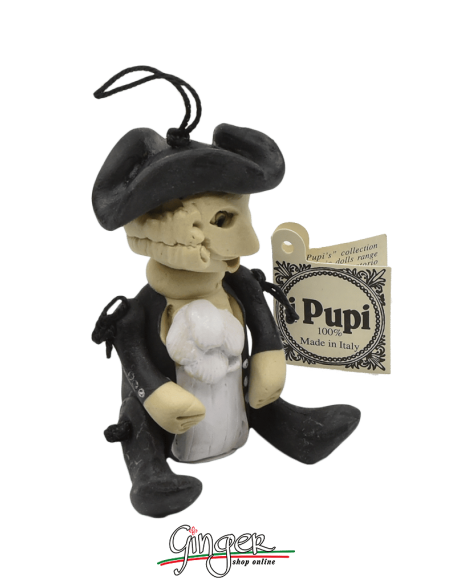 "i Pupi" Unique and collectible pieces: Italian Masks - 7 cm (2.76") - Bauta