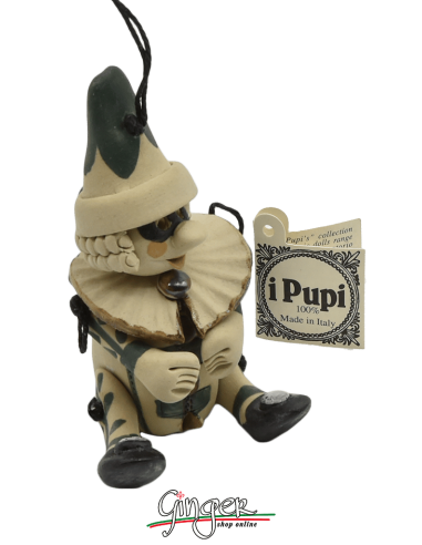 "i Pupi" Unique and collectible pieces: Italian Masks - 7 cm (2.76") - Brighella