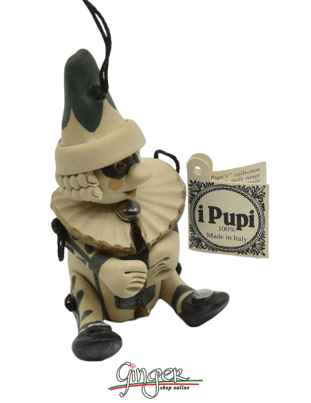 "i Pupi" Unique and collectible pieces: Italian Masks - 7 cm (2.76") - Brighella