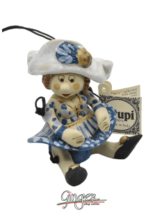 "i Pupi" Unique and collectible pieces: Italian Masks - 7 cm (2.76") - Colombina
