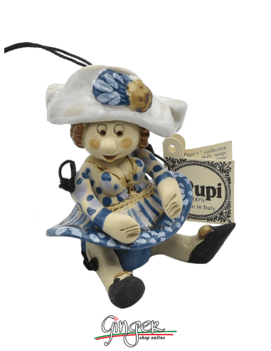 "i Pupi da collezione" maschere Italiane - 7 cm - Colombina