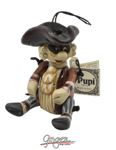 "i Pupi" Unique and collectible pieces: Italian Masks - 7 cm (2.76") - Gianduia