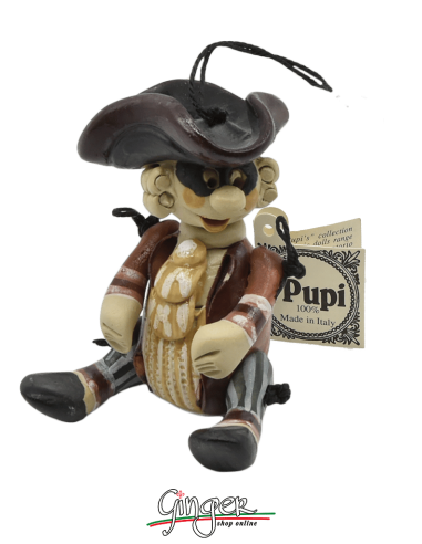 "i Pupi da collezione" maschere Italiane - 7 cm - Gianduia