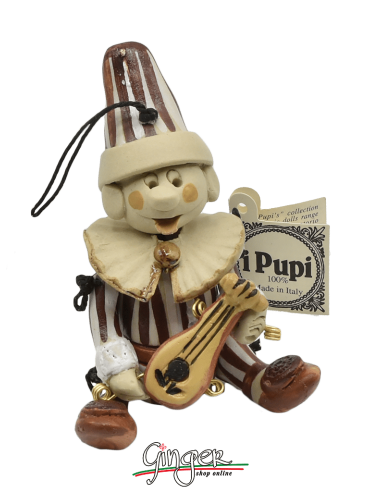 "i Pupi" Unique and collectible pieces: Italian Masks - 7 cm (2.76") - Mezzettino