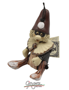 "i Pupi" Unique and collectible pieces: Italian Masks - 7 cm (2.76") - Pantalone 2