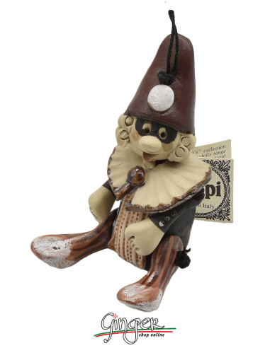 "i Pupi" Unique and collectible pieces: Italian Masks - 7 cm (2.76") - Pantalone