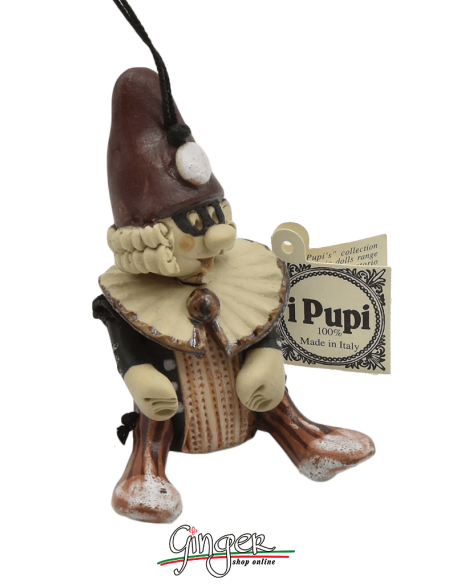"i Pupi" Unique and collectible pieces: Italian Masks - 7 cm (2.76") - Pantalone