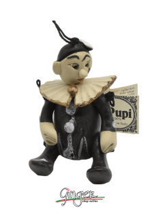"i Pupi" Unique and collectible pieces: Italian Masks - 7 cm (2.76") - Pierrot 2
