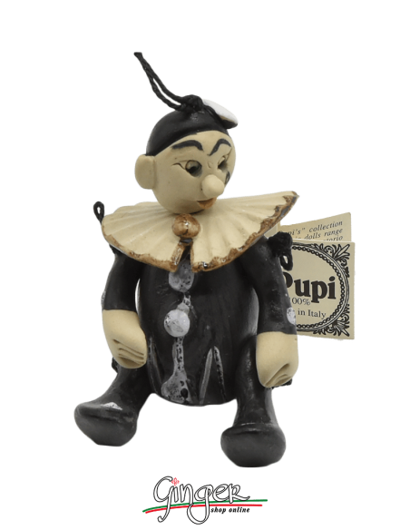 "i Pupi da collezione" maschere Italiane - 7 cm - Pierrot