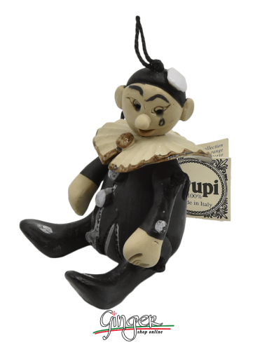 "i Pupi da collezione" maschere Italiane - 7 cm - Pierrot
