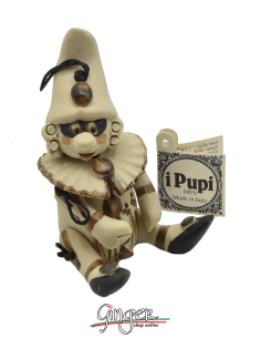 "i Pupi" Unique and collectible pieces: Italian Masks - 7 cm (2.76") - Pulcinella 2