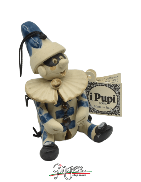 "i Pupi" Unique and collectible pieces: Italian Masks - 7 cm (2.76") - Scapino