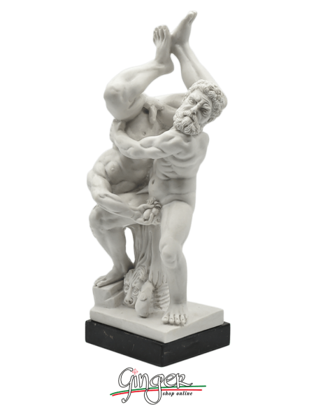 Hercules and Diomedes - 10,6 in. (27 cm) with marble base
