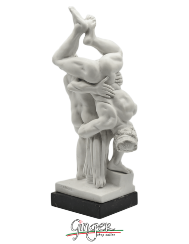 Hercules and Diomedes - 10,6 in. (27 cm) with marble base