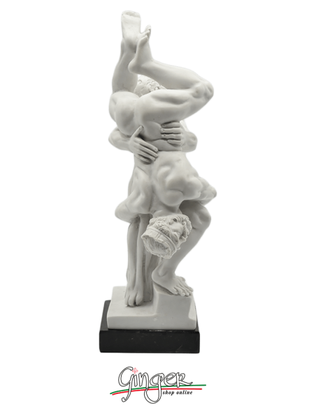 Hercules and Diomedes - 10,6 in. (27 cm) with marble base