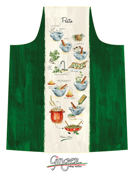"New" Kitchen apron - Pesto alla Genovese - GR_Pesto