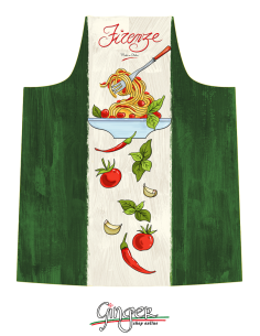 "Novità" Grembiule da Cucina - Firenze ... Spaghetti - GR1411 2