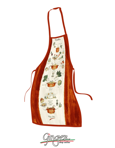 Kitchen apron - Ribollita with illustrated recipe - GR_Ribollita