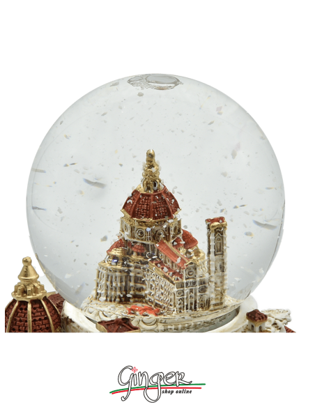 Glass ball or globe with snow - Florence and its monuments