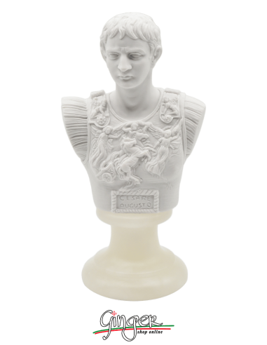 Ancient Rome - Emperor Caesar Augustus Octavian - bust 5.1 in. (13 cm)
