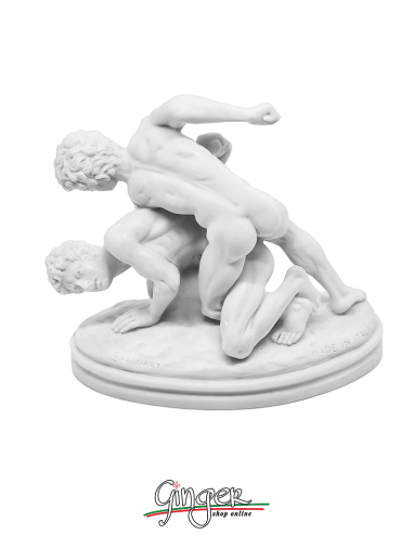 Lottatori - Statue famose cm 11 - Patinata