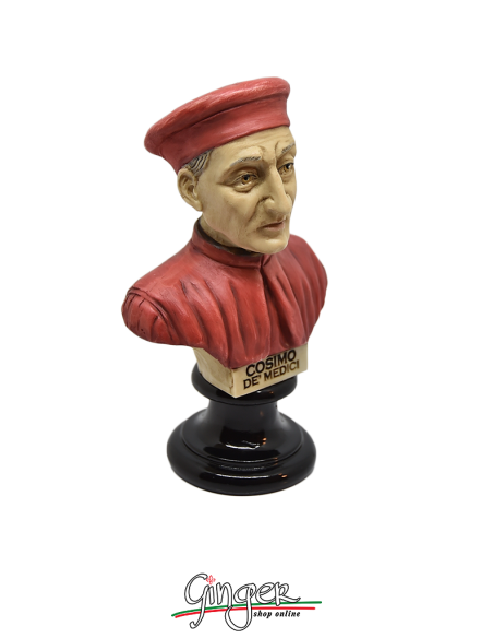 Cosimo de Medici - busto 15 cm dipinto a mano