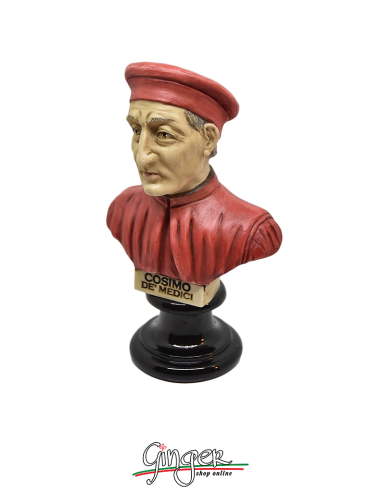 Cosimo de Medici - busto 15 cm dipinto a mano