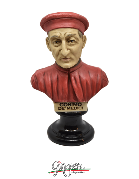 Cosimo de Medici - busto 15 cm dipinto a mano