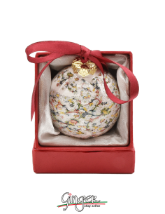 "Esclusiva" Addobbi Palla di Natale - Carta Fiorentina 60 mm - 80 mm