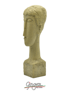 Sculptures by Modigliani: Head - 20 cm (7,87") 2