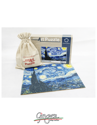 Puzzle di legno - Van Gogh: Notte stellata