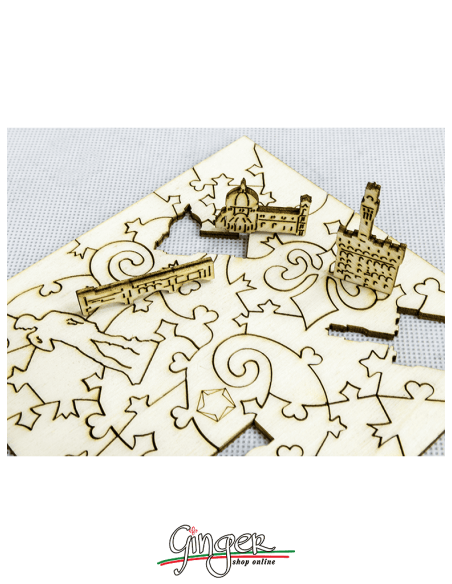 I mini Puzzle di legno da Collezione - Toscana