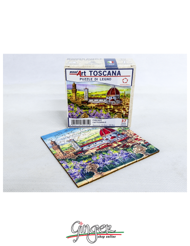 Collectible mini wooden Puzzle: Tuscany