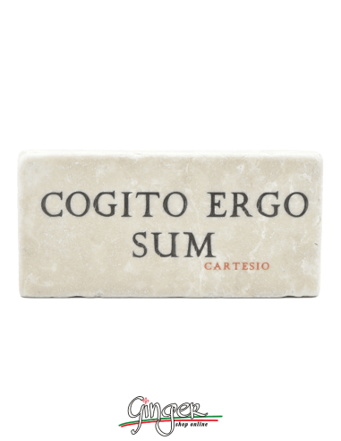 Calamita in marmo - Cogito ergo sum (Penso, quindi sono)