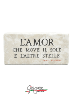 Calamita in marmo - L'Amor che move il sole e l'altre stelle