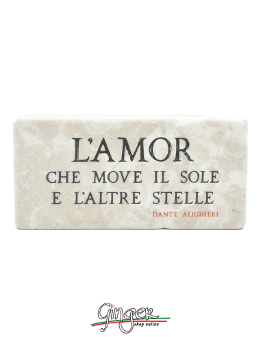 Calamita in marmo - L'Amor che move il sole e l'altre stelle