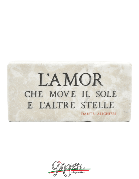 Calamita in marmo - L'Amor che move il sole e l'altre stelle