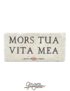"Novità" - Calamita in marmo - Mors tua, vita mea (Morte tua, vita mia)