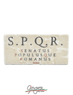 "Novità" - Calamita in marmo - S.P.Q.R. Senatus Populusque Romanus