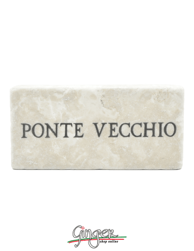 Calamita in marmo - Ponte Vecchio