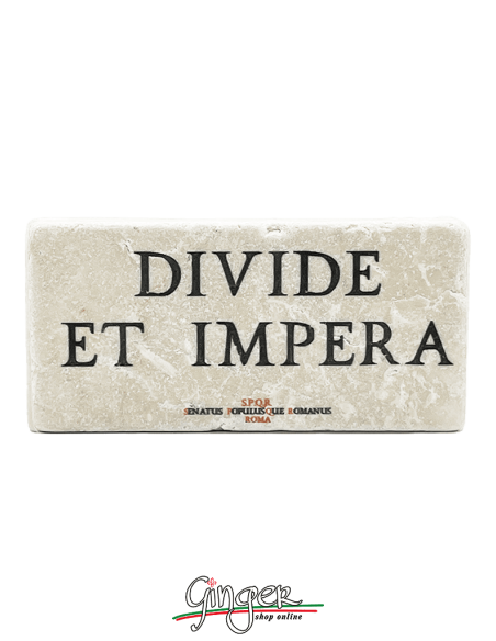 Calamita in marmo - Divide et impera (Dividi e domina)