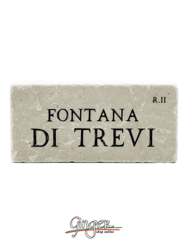 "New" - Magnet in real raw Italian marble - Fontana di Trevi (the Trevi fountain)