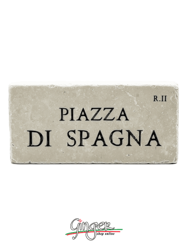 "New" - Magnet in real raw Italian marble - Piazza di Spagna