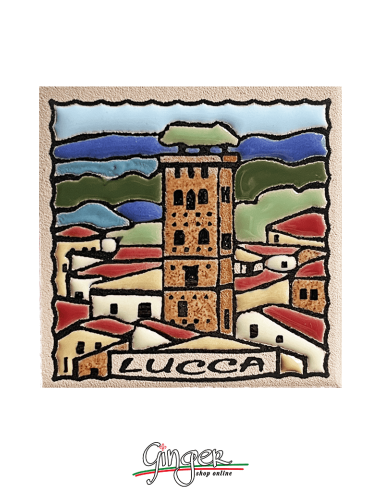 Ceramic magnet - Lucca: Torre Guinigi