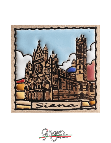 "Novità" Calamita ceramica dipinta a mano e smaltata - Siena: il Duomo