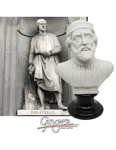 Donatello - bust 5.9 in. (15 cm) white or aged