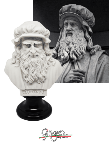 Leonardo da Vinci - bust 5.9 in. (15 cm) three versions