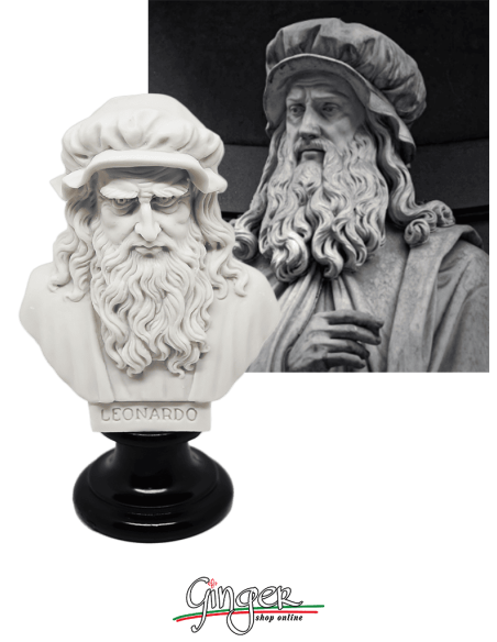 Leonardo da Vinci - bust 5.9 in. (15 cm) three versions