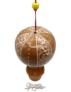 Ceramic Hot Air Balloon - diameter 8 cm (3.15") height 15 cm (5.9") - 2401 2
